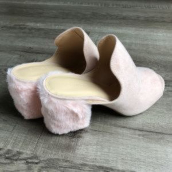 Wild Diva Faux Fur Slide On Mules - Picture 7 of 7